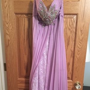 Lilac prom dress